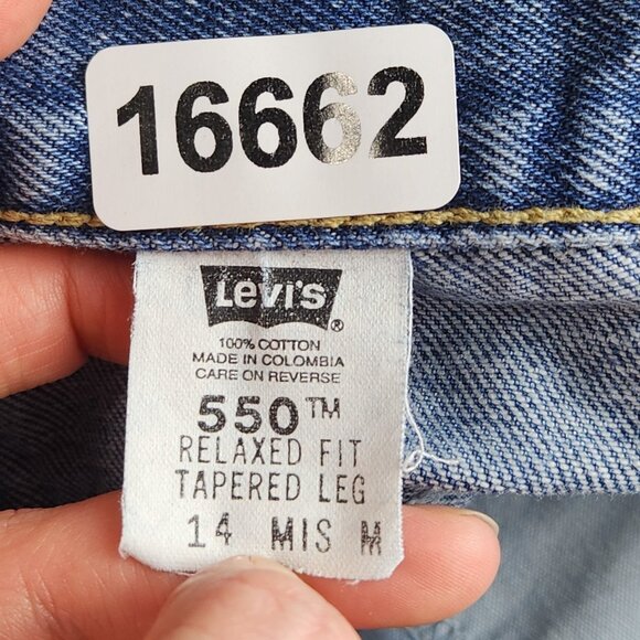 Levis Jeans Womens 14 Blue Vintage 550 Tapered Leg Relaxed Fit High Rise Denim - Picture 10 of 11